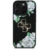 Etui Guess Grained Roses Big 4G logo do  iPhone 16 Pro czarny